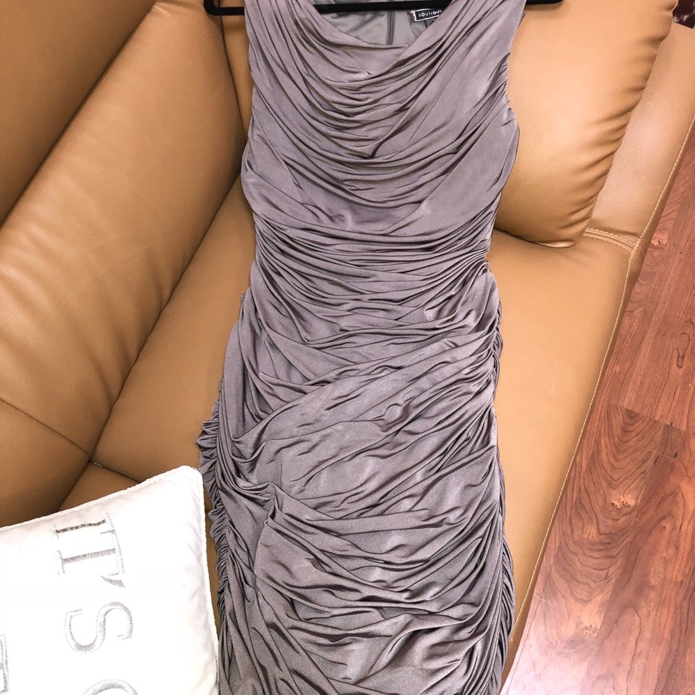 HUGE PRICE DROP! NWOT  taupe slinky dress!